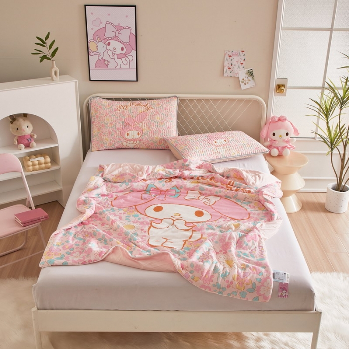 91家纺网 家纺一手货源 找家纺 蘭菲家纺 2023新款三丽欧凉感系列夏被 闺蜜