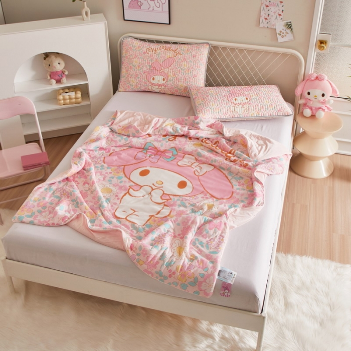 91家纺网 家纺一手货源 找家纺 蘭菲家纺 2023新款三丽欧凉感系列夏被 闺蜜