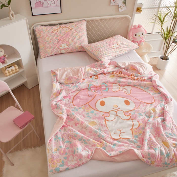 91家纺网 家纺一手货源 找家纺 蘭菲家纺 2023新款三丽欧凉感系列夏被 闺蜜