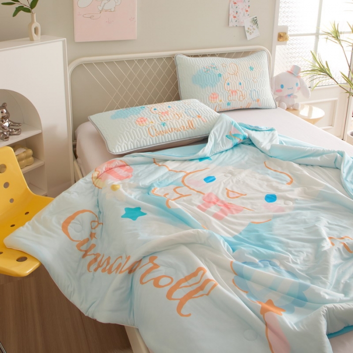 91家纺网 家纺一手货源 找家纺 蘭菲家纺 2023新款三丽欧凉感系列夏被 果果