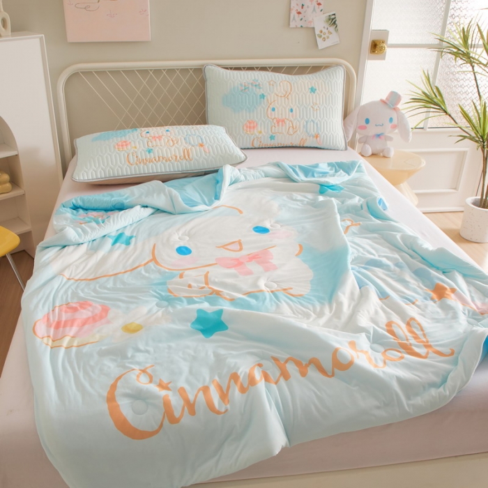 91家纺网 家纺一手货源 找家纺 蘭菲家纺 2023新款三丽欧凉感系列夏被 果果