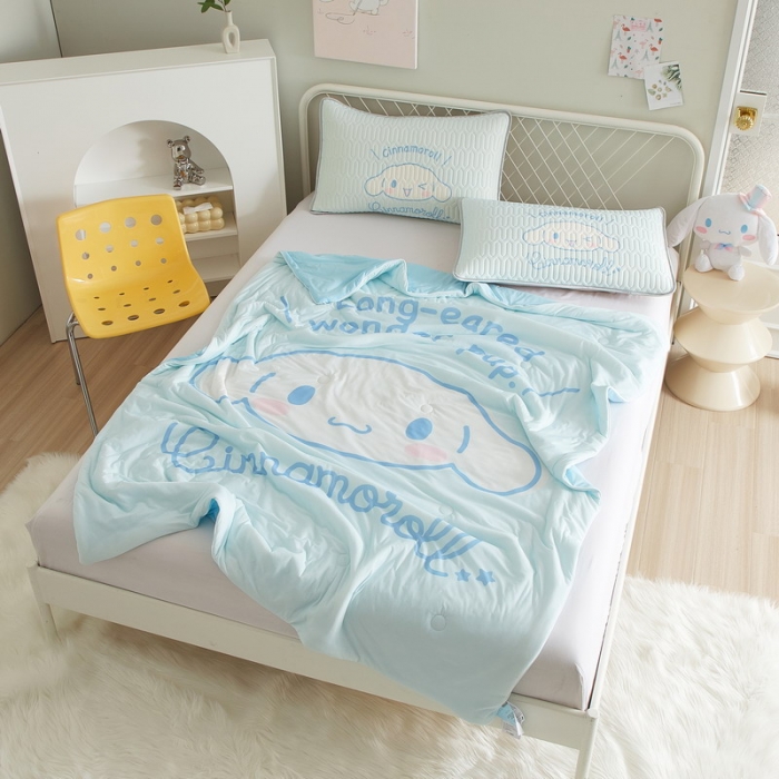 91家纺网 家纺一手货源 找家纺 蘭菲家纺 2023新款三丽欧凉感系列夏被 肉包