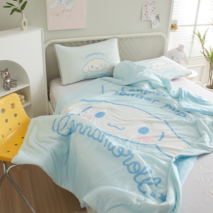 91家纺网 家纺一手货源 找家纺 蘭菲家纺 2023新款三丽欧凉感系列夏被 肉包