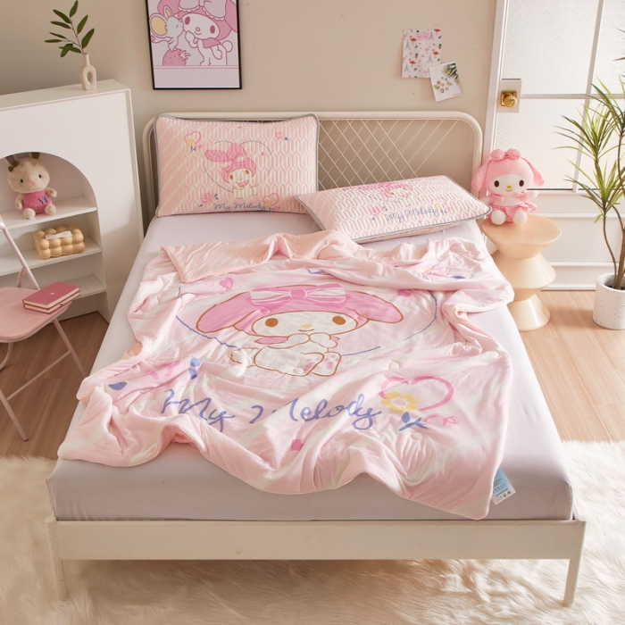 91家纺网 家纺一手货源 找家纺 蘭菲家纺 2023新款三丽欧凉感系列夏被 天真