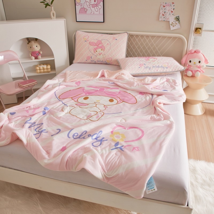 91家纺网 家纺一手货源 找家纺 蘭菲家纺 2023新款三丽欧凉感系列夏被 天真