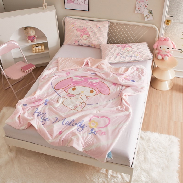 91家纺网 家纺一手货源 找家纺 蘭菲家纺 2023新款三丽欧凉感系列夏被 天真