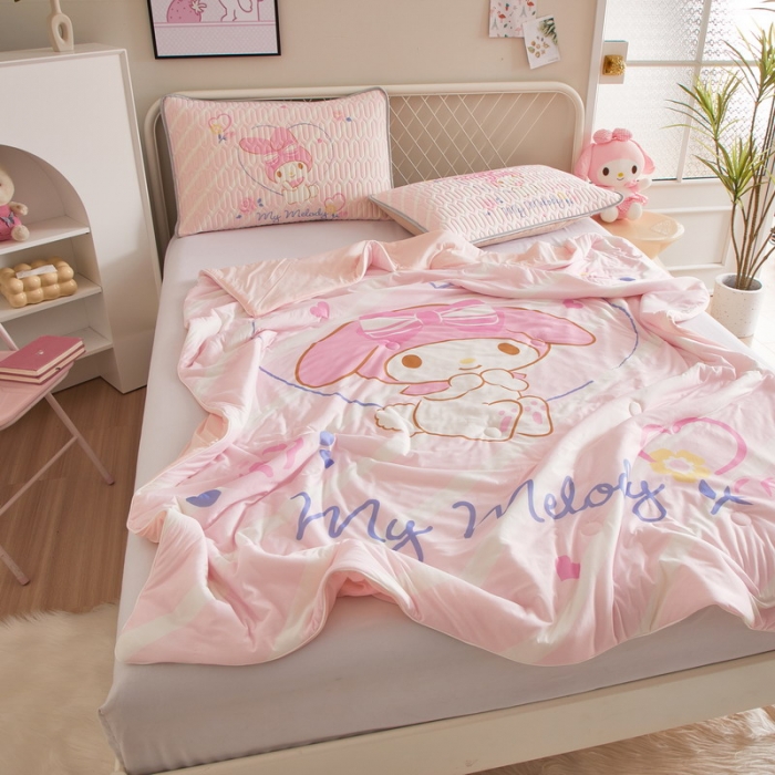 91家纺网 家纺一手货源 找家纺 蘭菲家纺 2023新款三丽欧凉感系列夏被 天真