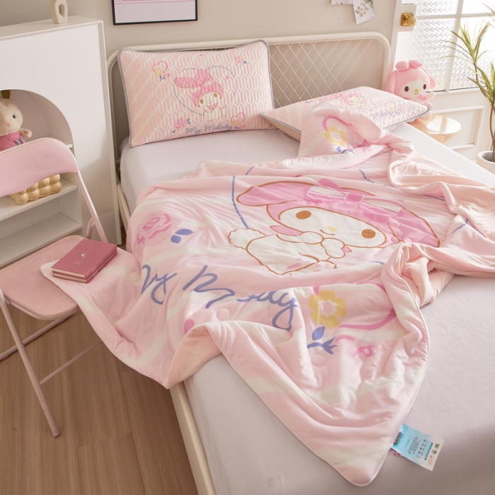 91家纺网 家纺一手货源 找家纺 蘭菲家纺 2023新款三丽欧凉感系列夏被 天真