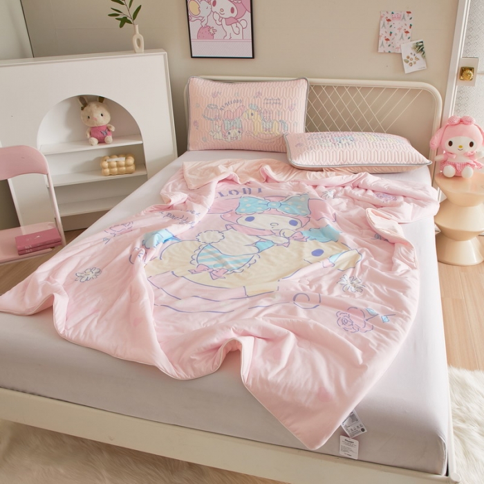 91家纺网 家纺一手货源 找家纺 蘭菲家纺 2023新款三丽欧凉感系列夏被 小乐乐