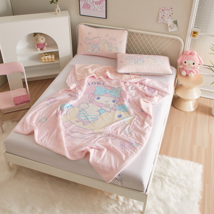 91家纺网 家纺一手货源 找家纺 蘭菲家纺 2023新款三丽欧凉感系列夏被 小乐乐