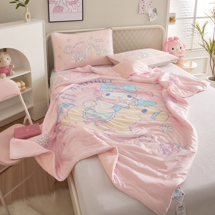 91家纺网 家纺一手货源 找家纺 蘭菲家纺 2023新款三丽欧凉感系列夏被 小乐乐