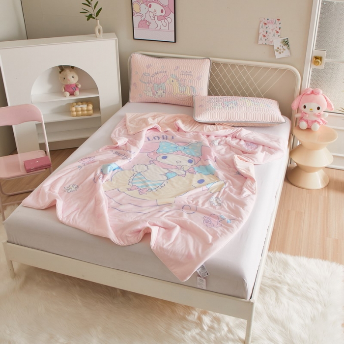 91家纺网 家纺一手货源 找家纺 蘭菲家纺 2023新款三丽欧凉感系列夏被 小乐乐