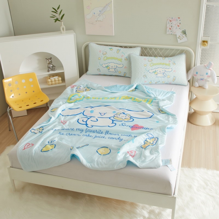 91家纺网 家纺一手货源 找家纺 蘭菲家纺 2023新款三丽欧凉感系列夏被 圆宝