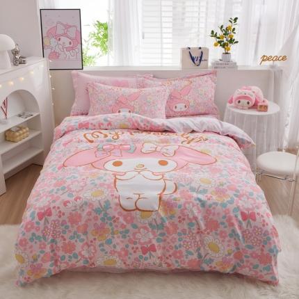 91家纺网 家纺一手货源 找家纺 （总）蘭菲家纺 2023新款全棉大版卡通四件套