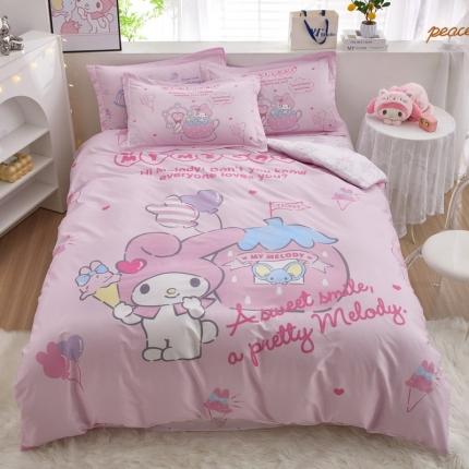 91家纺网 家纺一手货源 找家纺 （总）蘭菲家纺 2023新款全棉大版卡通四件套