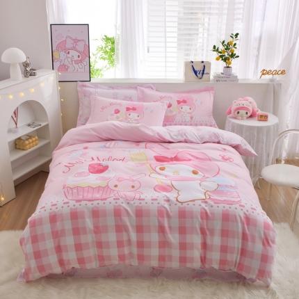 91家纺网 家纺一手货源 找家纺 （总）蘭菲家纺 2023新款全棉大版卡通四件套