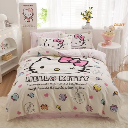 91家纺网 家纺一手货源 找家纺 （总）蘭菲家纺 2023新款全棉大版卡通四件套