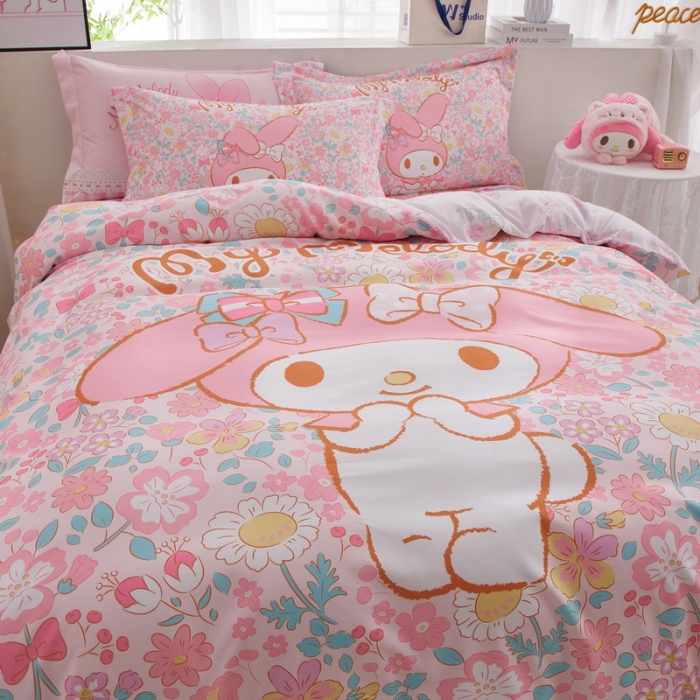 91家纺网 家纺一手货源 找家纺 蘭菲家纺 2023新款全棉大版卡通四件套 闺蜜