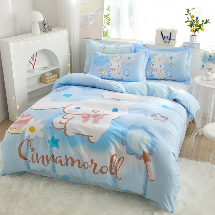 91家纺网 家纺一手货源 找家纺 蘭菲家纺 2023新款全棉大版卡通四件套 果果