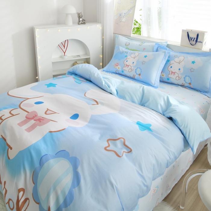 91家纺网 家纺一手货源 找家纺 蘭菲家纺 2023新款全棉大版卡通四件套 果果