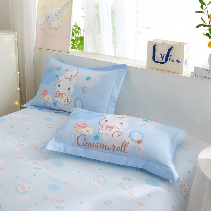 91家纺网 家纺一手货源 找家纺 蘭菲家纺 2023新款全棉大版卡通四件套 果果