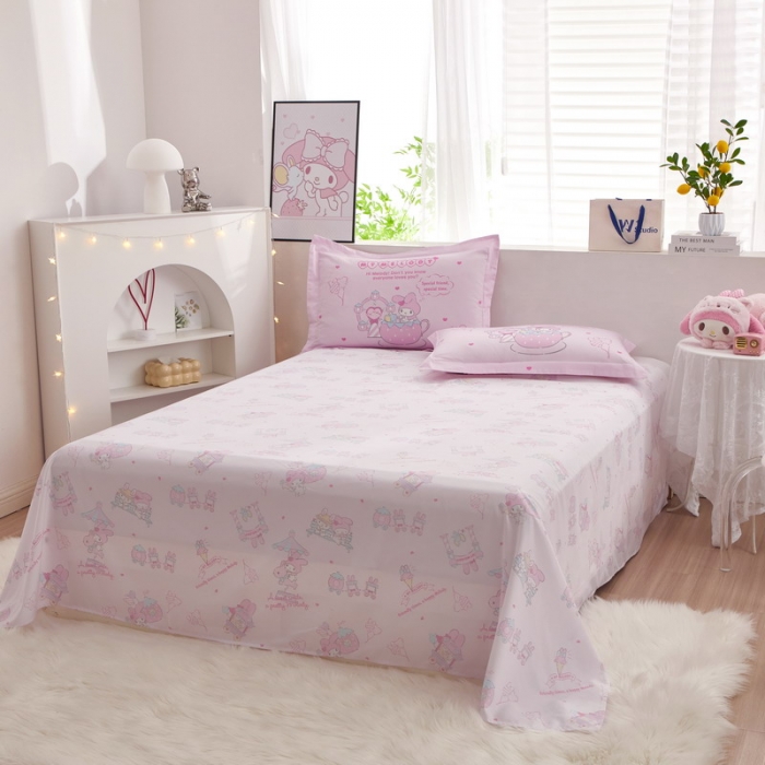 91家纺网 家纺一手货源 找家纺 蘭菲家纺 2023新款全棉大版卡通四件套 花园宝宝