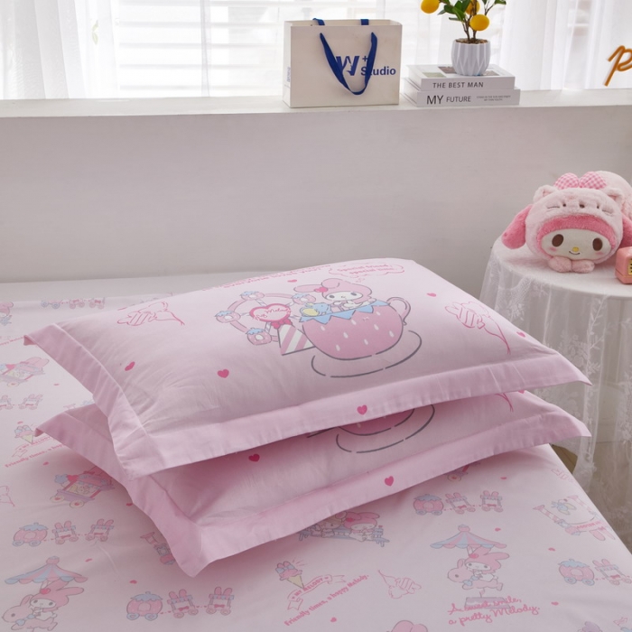 91家纺网 家纺一手货源 找家纺 蘭菲家纺 2023新款全棉大版卡通四件套 花园宝宝