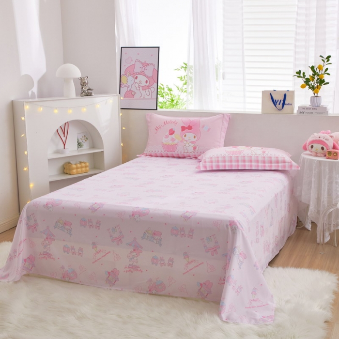 91家纺网 家纺一手货源 找家纺 蘭菲家纺 2023新款全棉大版卡通四件套 节日快乐