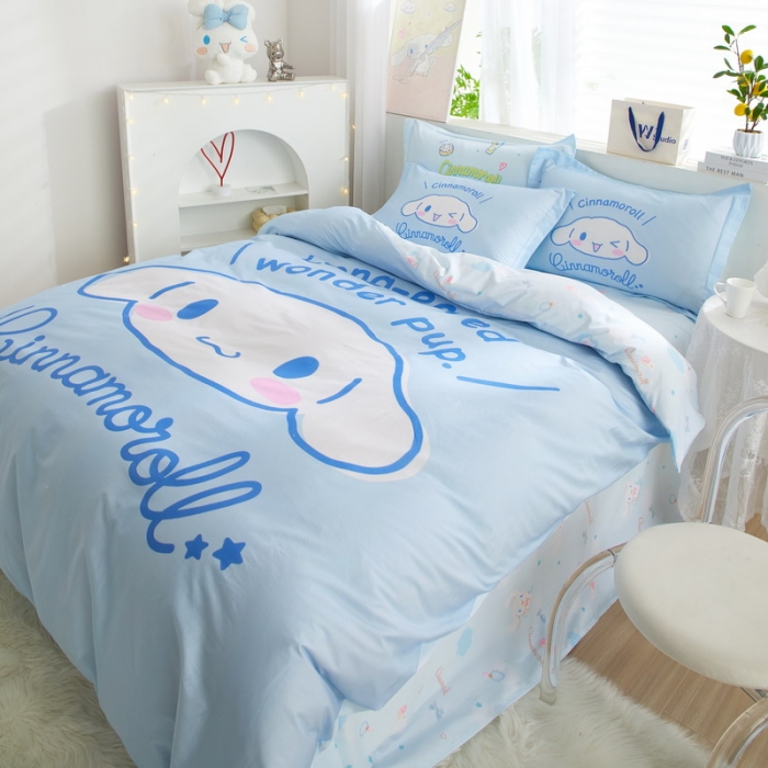 91家纺网 家纺一手货源 找家纺 蘭菲家纺 2023新款全棉大版卡通四件套 肉包