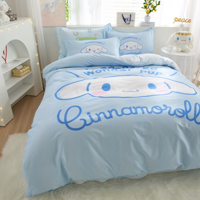 91家纺网 家纺一手货源 找家纺 蘭菲家纺 2023新款全棉大版卡通四件套 肉包