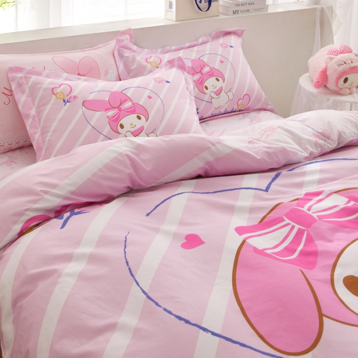 91家纺网 家纺一手货源 找家纺 蘭菲家纺 2023新款全棉大版卡通四件套 天真