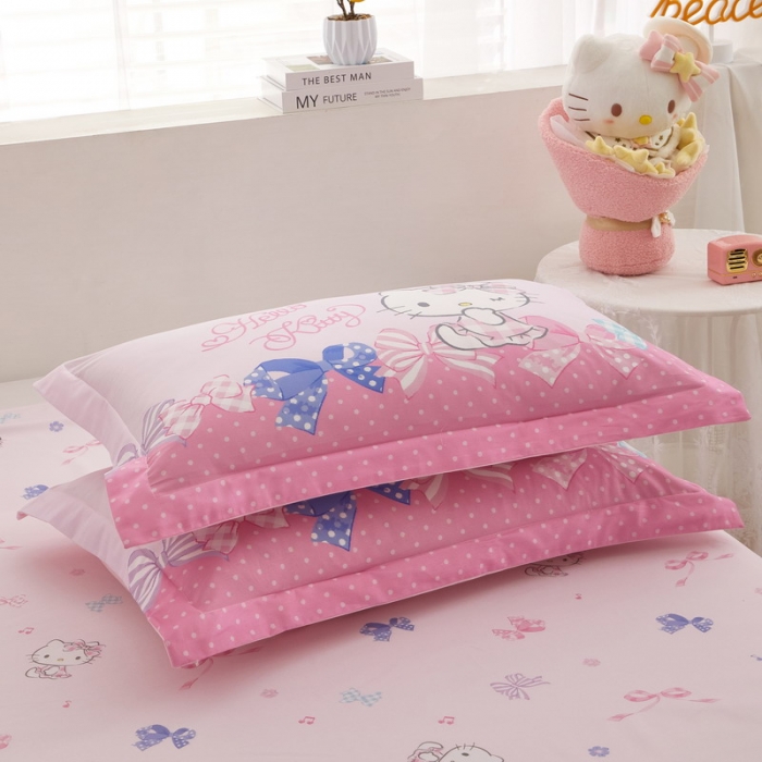 91家纺网 家纺一手货源 找家纺 蘭菲家纺 2023新款全棉大版卡通四件套 炫彩KT