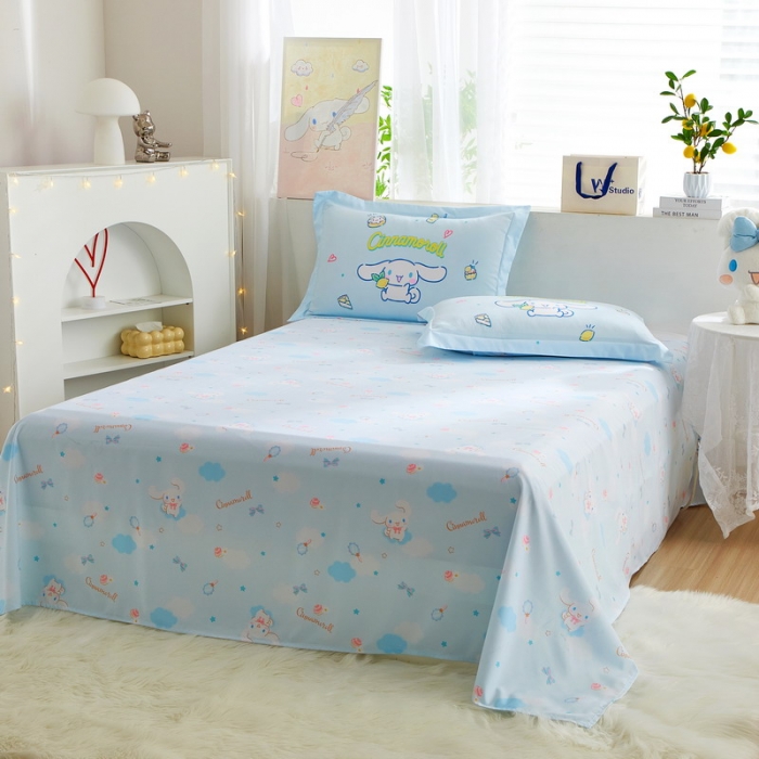 91家纺网 家纺一手货源 找家纺 蘭菲家纺 2023新款全棉大版卡通四件套 圆宝