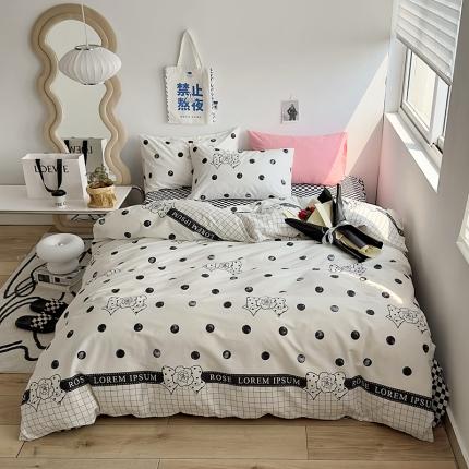 91家纺网 家纺一手货源 找家纺 （总）怡家居 2023新款全棉小清新印花四件套