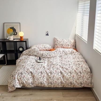 91家纺网 家纺一手货源 找家纺 （总）怡家居 2023新款全棉小清新印花四件套