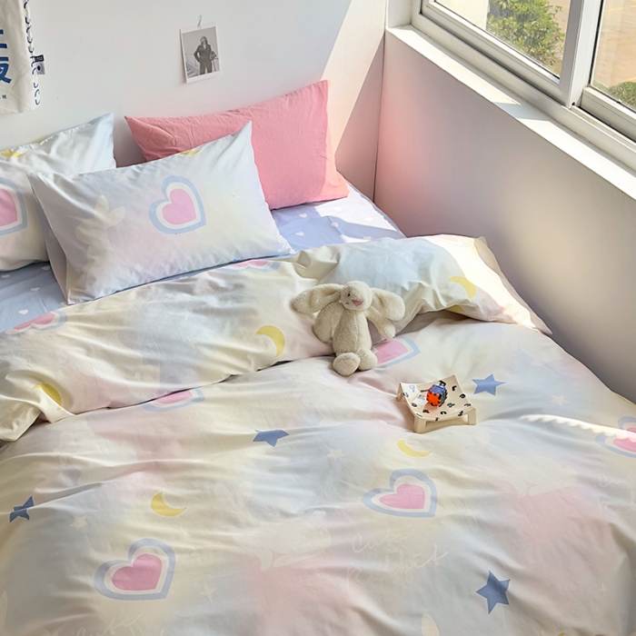 91家纺网 家纺一手货源 找家纺 （总）怡家居 2023新款全棉小清新印花四件套