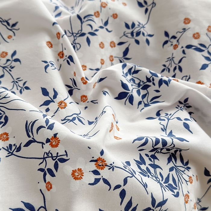 91家纺网 家纺一手货源 找家纺 怡家居 2023新款全棉小清新印花四件套 洛研