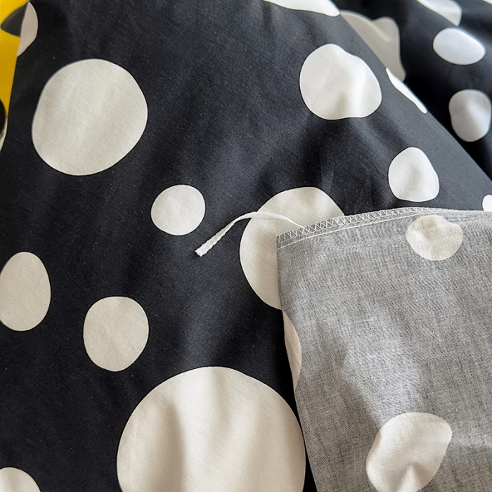 91家纺网 家纺一手货源 找家纺 怡家居 2023新款全棉小清新印花四件套 梦幻-黑