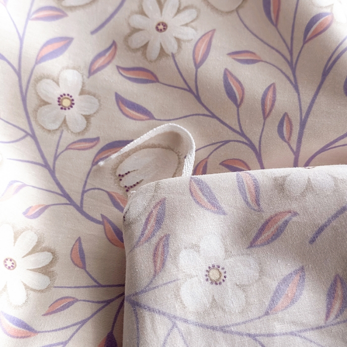 91家纺网 家纺一手货源 找家纺 怡家居 2023新款全棉小清新印花四件套 梦田-紫