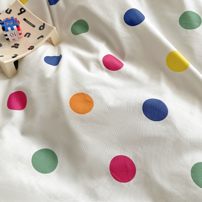 91家纺网 家纺一手货源 找家纺 怡家居 2023新款全棉小清新印花四件套 你好色彩