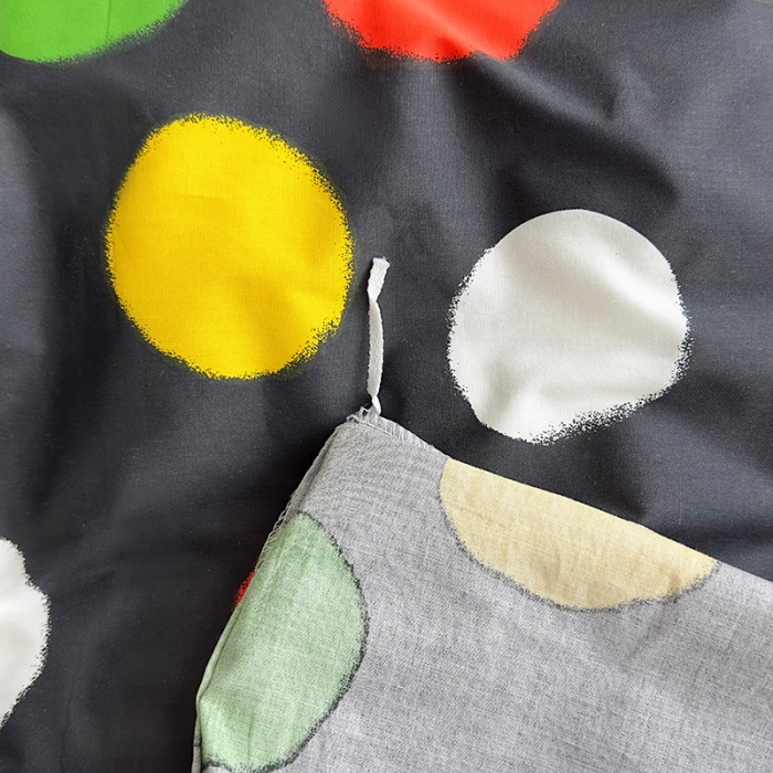 91家纺网 家纺一手货源 找家纺 怡家居 2023新款全棉小清新印花四件套 七彩波点