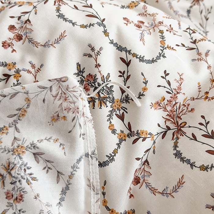 91家纺网 家纺一手货源 找家纺 怡家居 2023新款全棉小清新印花四件套 语蝶