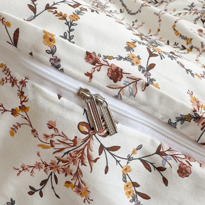 91家纺网 家纺一手货源 找家纺 怡家居 2023新款全棉小清新印花四件套 语蝶