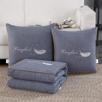 91家纺网 家纺一手货源 找家纺 （总）照世家纺 2023新款细棉麻刺绣抱枕被