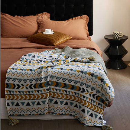 91家纺网 家纺一手货源 找家纺 暖绵绵 2025新款午睡盖毯布里格 布里格黄