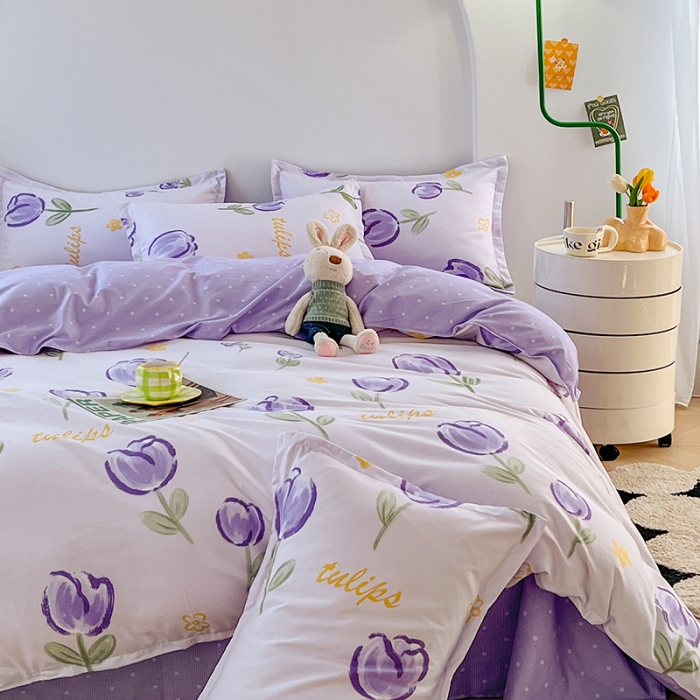 91家纺网 家纺一手货源 找家纺 （总）世爵家纺 2025新款亲肤印花磨毛四件套