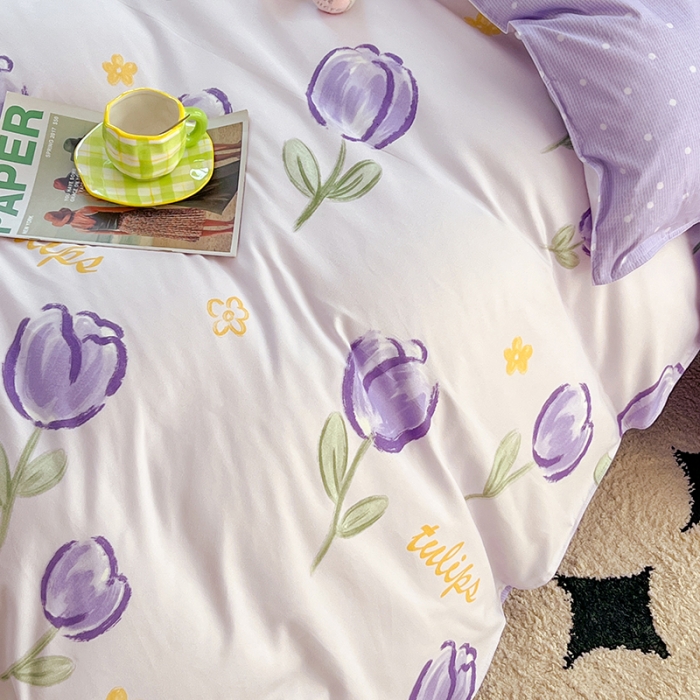 91家纺网 家纺一手货源 找家纺 （总）世爵家纺 2025新款亲肤印花磨毛四件套