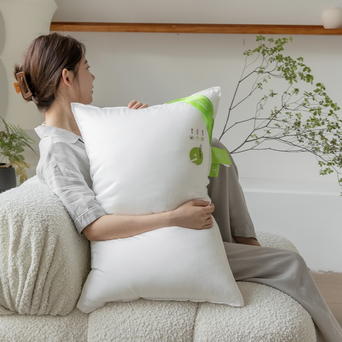 91家纺网 家纺一手货源 找家纺 拾光枕芯 2023新款A+杜邦双向酒店纤维护颈枕 低软枕