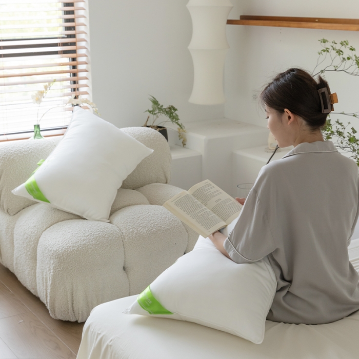 91家纺网 家纺一手货源 找家纺 拾光枕芯 2023新款A+杜邦双向酒店纤维护颈枕 低软枕