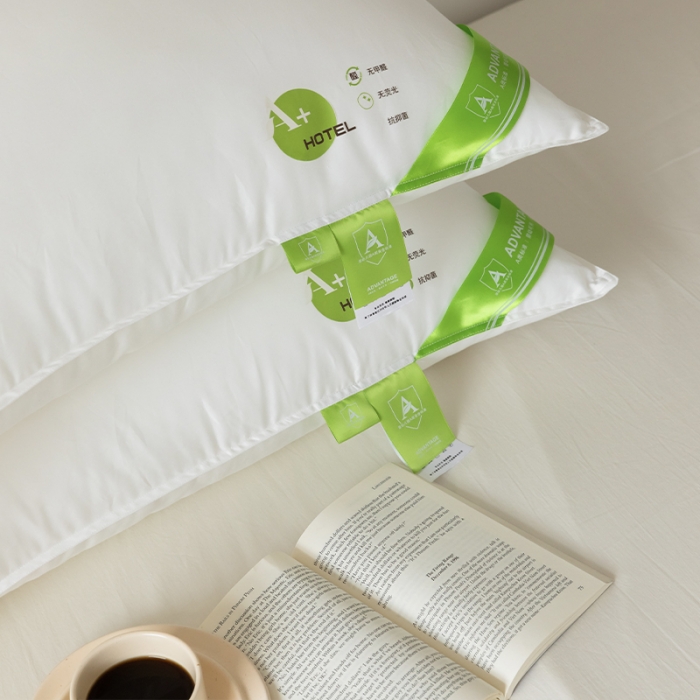 91家纺网 家纺一手货源 找家纺 拾光枕芯 2023新款A+杜邦双向酒店纤维护颈枕 低软枕